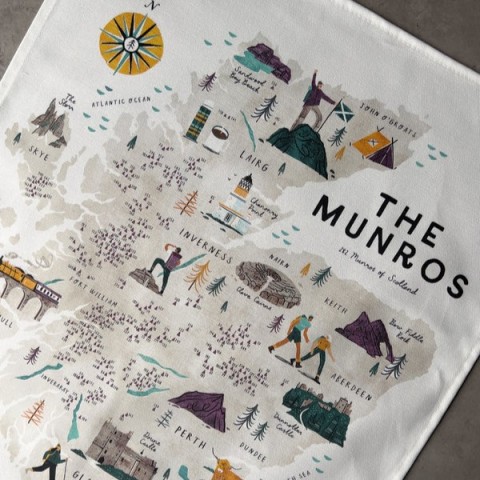 Munros Cotton Teatowel - Made in the UK Munros Cotton Teatowel - Made in the UK